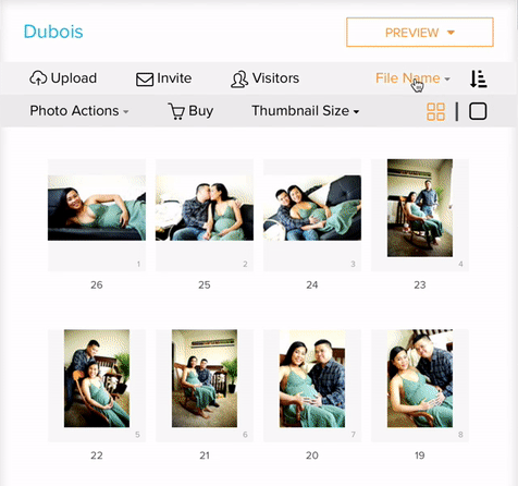 Change Sorting Order Gif