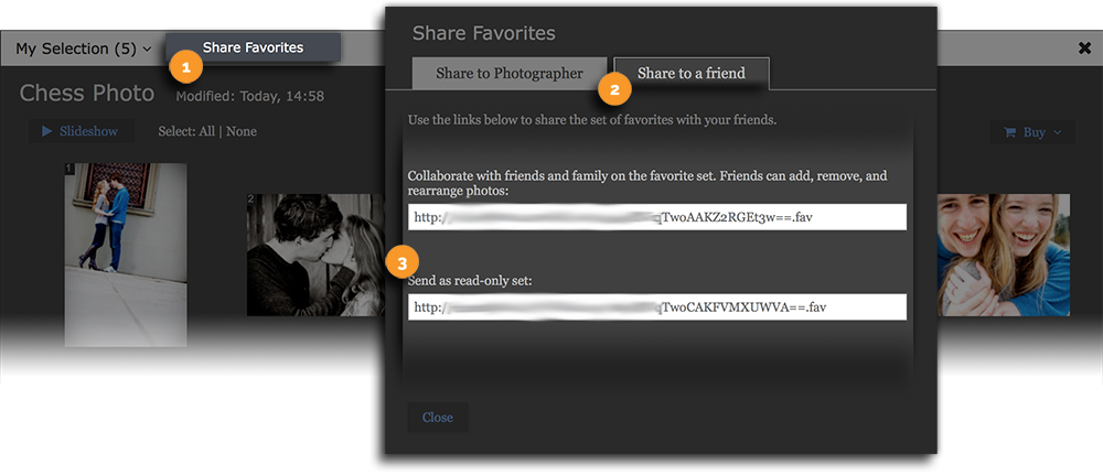 Share Favorites List with Others